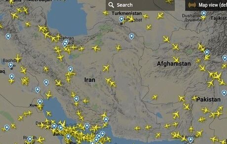 پروازهای عبوری از ایران، ۷۱ درصد کاهش یافت