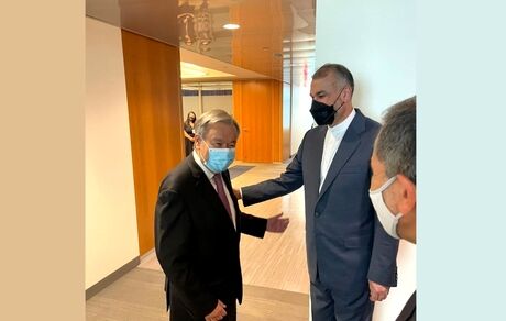 وزیرخارجه در دیدار با دبیرکل سازمان ملل متحد: آمریکا از تروریسم علیه ملت‌ها استفاده می‌کند