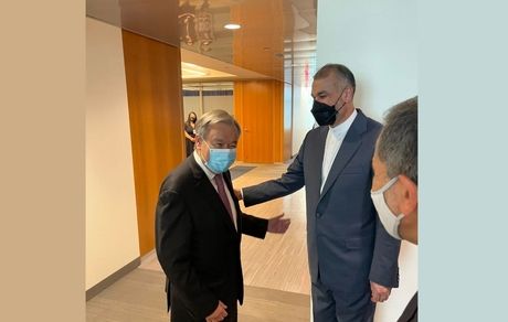 وزیرخارجه در دیدار با دبیرکل سازمان ملل متحد: آمریکا از تروریسم علیه ملت‌ها استفاده می‌کند