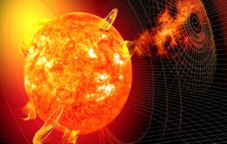 طوفان خورشیدی در راه زمین