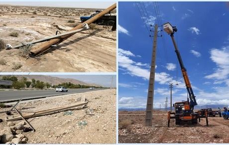 خسارت سنگین بارش‌های سیل آسا به شبکه برق سیستان و بلوچستان