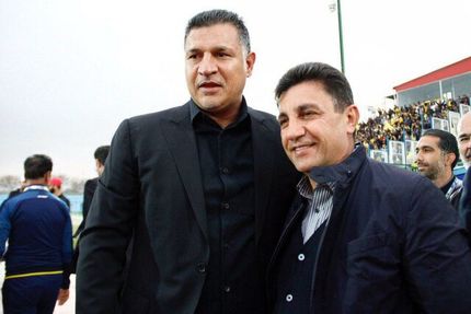 علی دایی و امیر قلعه نوعی قهرمانی استقلال را تبریک گفتند