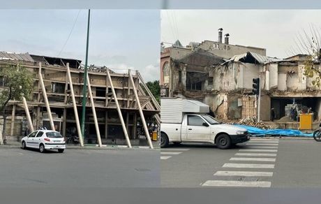 همزمان با افتتاح موزه صنعت سیمان؛ ساختمان «کفش ملی» تخریب شد