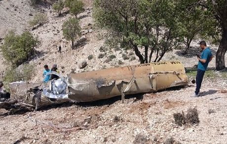 پیدا شدن لاشه موشک کروز در کوه سیاه لنده 