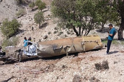 پیدا شدن لاشه موشک کروز در کوه سیاه لنده 