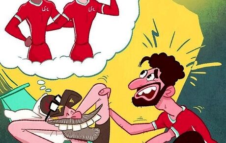 کارتون/ یورگن کلوپ، کابوس محمد صلاح را به لیورپول می‌آورد!