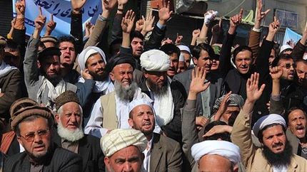 افغانستانی‌ها علیه بایدن تظاهرات کردند