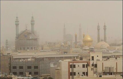 آلودگی هوا به قم رسید