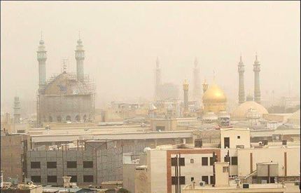 آلودگی هوا به قم رسید