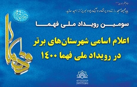 شهرستان‌های برتر کشور در رویداد ملی فهما ۱۴۰۰ معرفی شدند