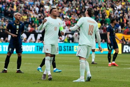 برد فرانسه مقابل برزیل در دیداری دوستانه