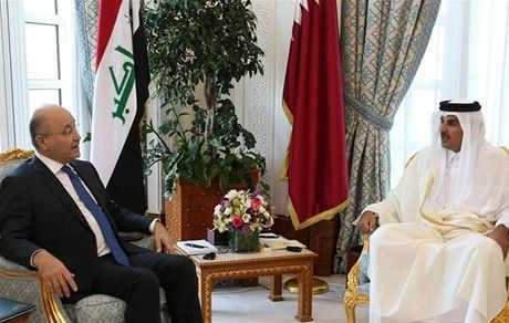 
رایزنی تلفنی برهم صالح با امیر قطر و پادشاه اردن
