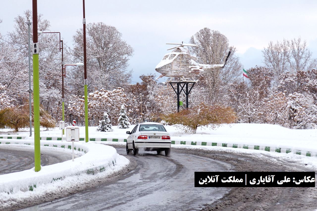 جاده‌های آذربایجان‌غربی در ششمین روز سال سفیدپوش شد