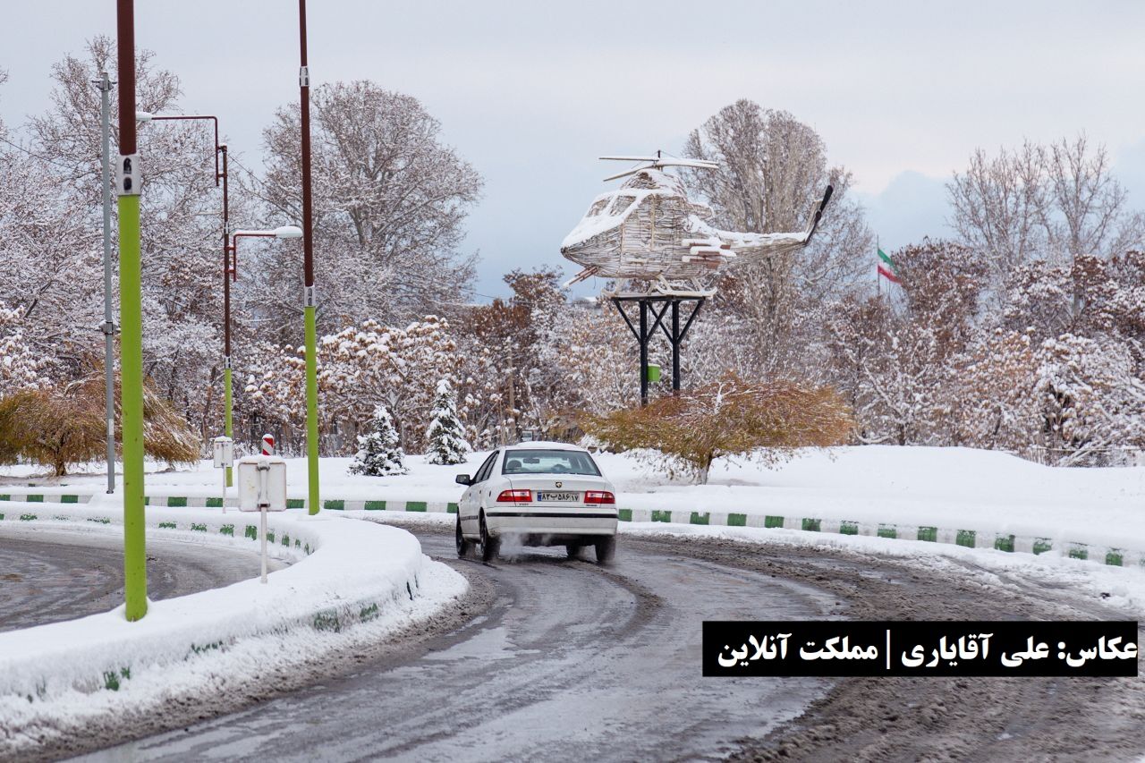 جاده‌های آذربایجان‌غربی در ششمین روز سال سفیدپوش شد