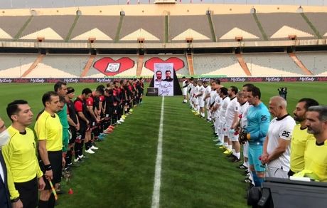 بازی یادبود میناوند و انصاریان به سود منتخب سرخابی‌ها