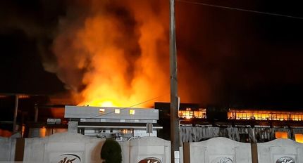 آتش‌سوزی مهیب کارخانه کاله مهار شد