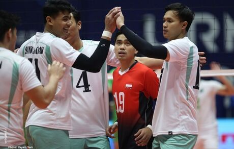 مقام نهمی والیبال قهرمامی مردان آسیا به اندونزی رسید