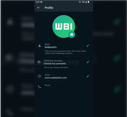 یوزرنیم به واتس‌اپ می‌آید