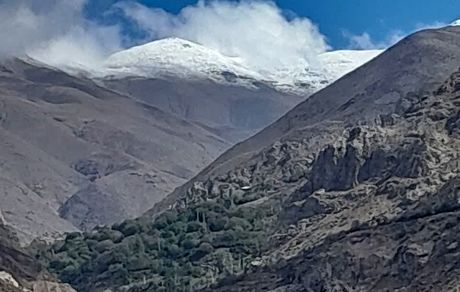 نخستین برف پاییزی ارتفاعات قزوین را سفیدپوش کرد