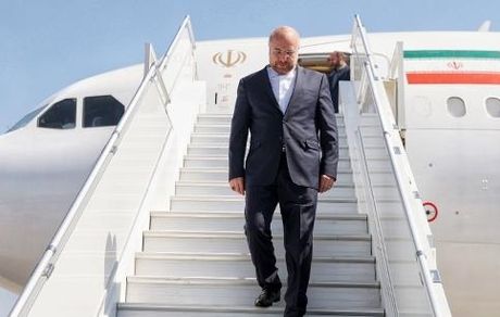 قالیباف وارد سمرقند ازبکستان شد