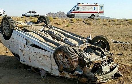 ۵ فوتی و مصدوم در واژگونی سمند در جاده ارومیه تبریز