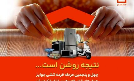 اعلام جوایز چهل و پنجمین مرحله قرعه کشی حساب‌های قرض الحسنه بانک مسکن / فقط تا پایان تیرماه فرصت باقیست