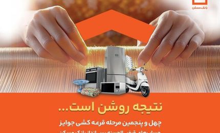 اعلام جوایز چهل و پنجمین مرحله قرعه کشی حساب‌های قرض الحسنه بانک مسکن / فقط تا پایان تیرماه فرصت باقیست