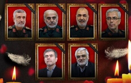اعلام زمان مراسم ملی تشییع فرماندهان شهید تجاوز رژیم صهیونیستی