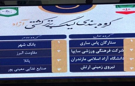 لیگ برتر کشتی قرعه کشی شد