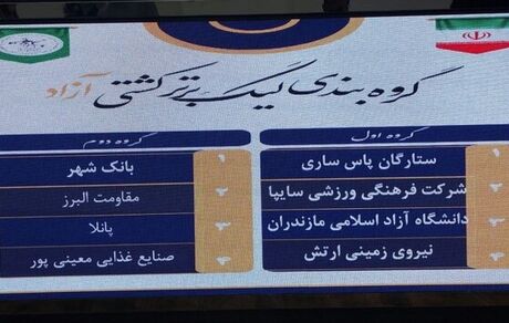 لیگ برتر کشتی قرعه کشی شد