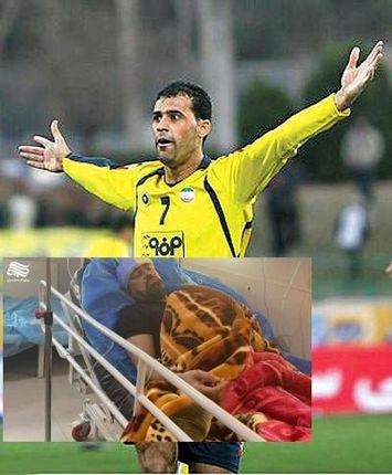 مهاجم عراقی سابق سپاهان در بیمارستان بستری شد / جمجمه عمادرضا شکست
