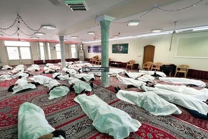 کفن پوشی عجیب در بروجرد بخاطر زندانی شدن رئیس شورای شهر!
