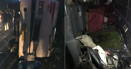 ۲۴ فوتی و مصدوم در پی واژگونی مینی بوس در فومن