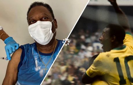 پله اسطوره فوتبال برزیل، واکسن کرونا زد