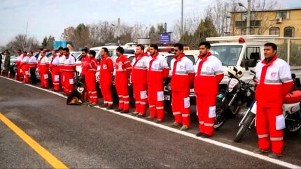 آماده‌باش کامل نیروهای عملیاتی جمعیت هلال‌احمر در ۲۱ استان