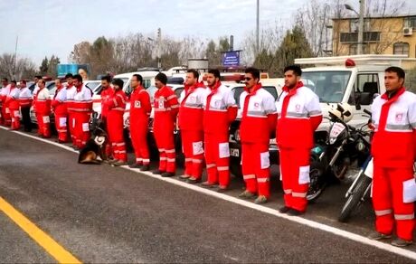 آماده‌باش کامل نیروهای عملیاتی جمعیت هلال‌احمر در ۲۱ استان
