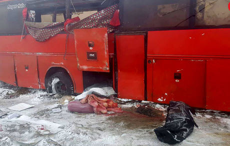   واژگونی اتوبوس در شاهین‌دژ