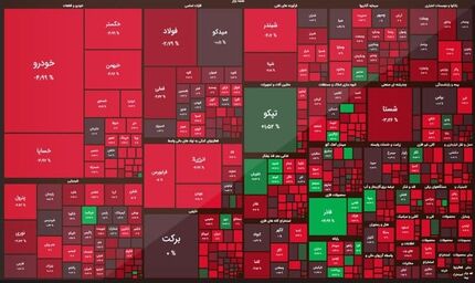افت سنگین بورس در بیست و یکمین روز آذرماه