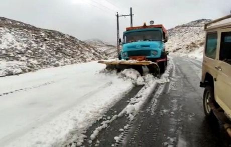 در پی بارش برف، ۷ محور استان کرمانشاه همچنان مسدود است