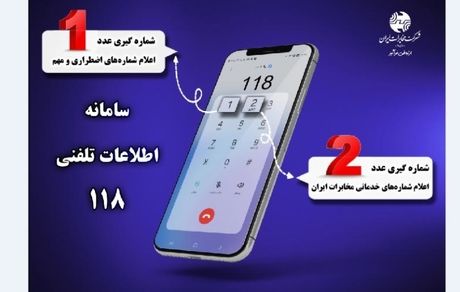تغییر نحوه پاسخگویی در سامانه ۱۱۸ مخابرات