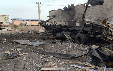 حمله پهپادی مستقیم به انبار امدادی جمعیت هلال‌ احمر استان ‌بوشهر در 