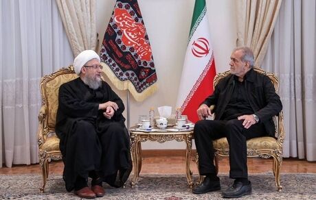 رئیس مجمع تشخیص مصلحت نظام با رئیس جمهور منتخب دیدار کرد