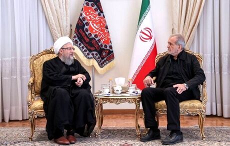 رئیس مجمع تشخیص مصلحت نظام با رئیس جمهور منتخب دیدار کرد