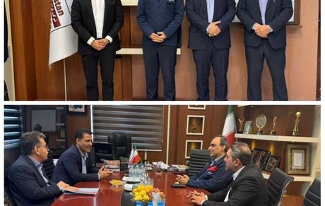 دیدار مدیر شعب بانک مسکن استان با مدیرعامل شرکت فولاد اکسین خوزستان