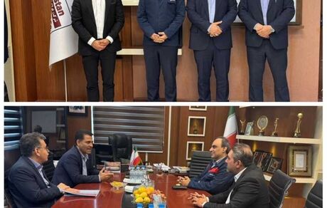 دیدار مدیر شعب بانک مسکن استان با مدیرعامل شرکت فولاد اکسین خوزستان
