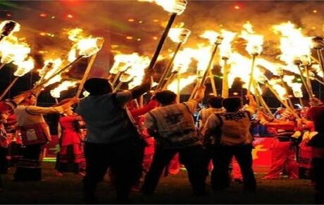 سوختگی ۱۶ نفر در جشنواره مشعل در چین