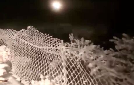 بیابان‌های تبوک عربستان دوباره سفیدپوش شد