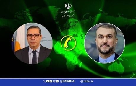 وزیر امور خارجه با همتای قبرسی گفت و گو کرد