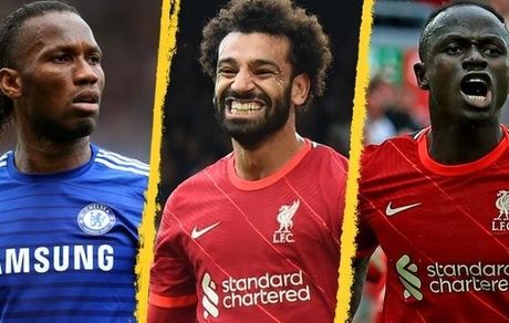 صلاح به رکورد دروگبا رسید، مانه ۱۰۰ گله شد