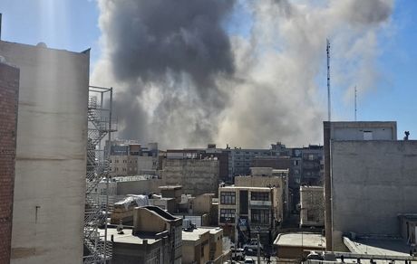 شنیده شدن چندین صدای انفجار در ارومیه / عکس